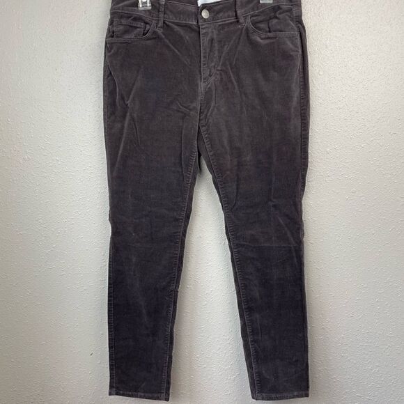 LOFT Brown Curvy Skinny Corduroy Pants Size 31 EUC - Picture 1 of 7